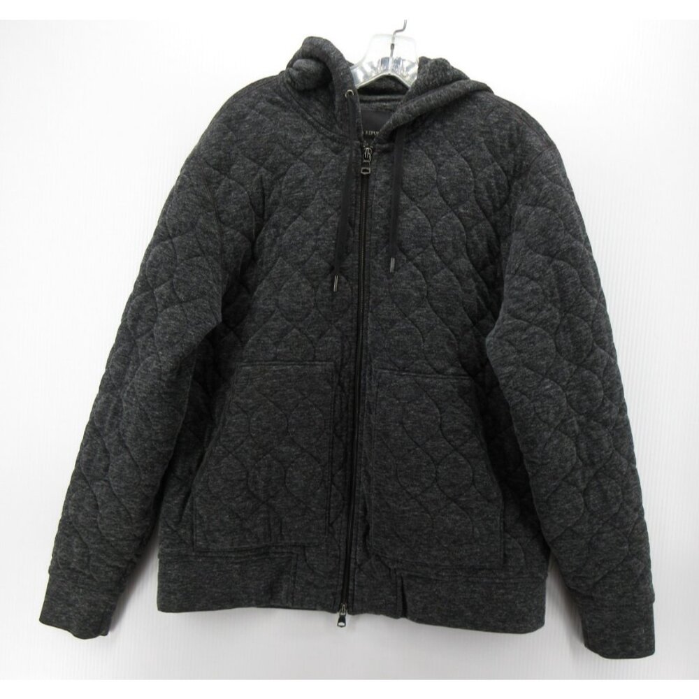 Banana Republic Jacket Large Quilted Sweatshirt Hoodie Thick Streetwear